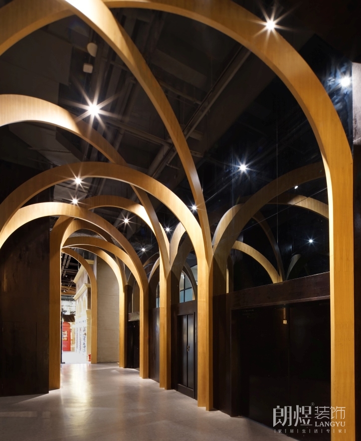 創(chuàng)意書店裝修-走廊效果圖