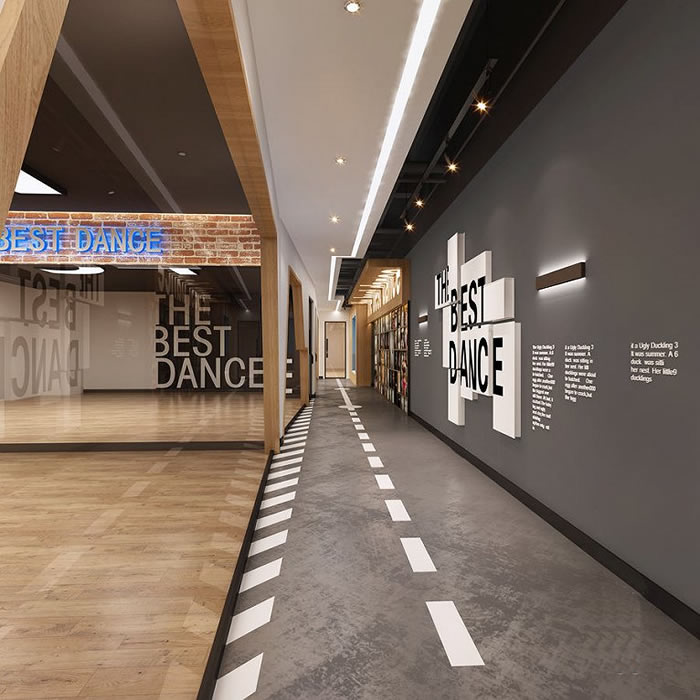 街舞培訓機構(gòu)裝修設計效果圖