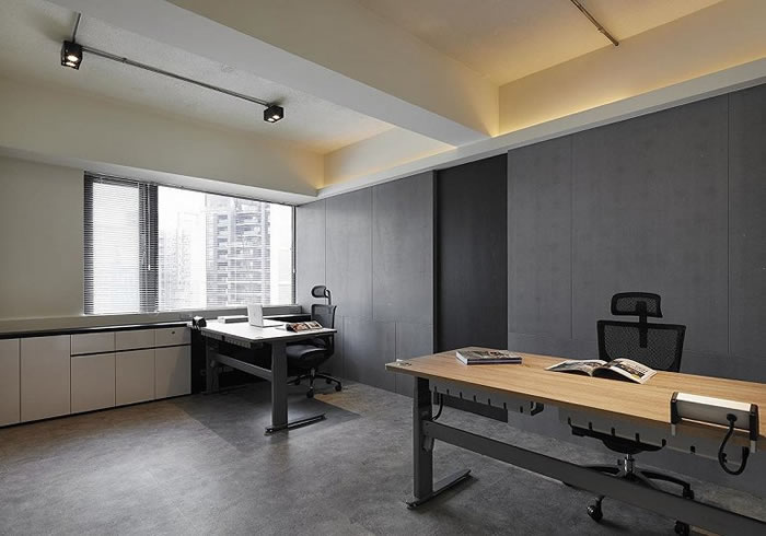 工業(yè)風主管經(jīng)理辦公區(qū)效果圖