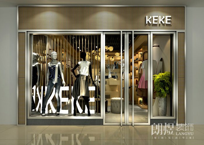 女裝店鋪裝修設(shè)計-門頭設(shè)計效果圖2