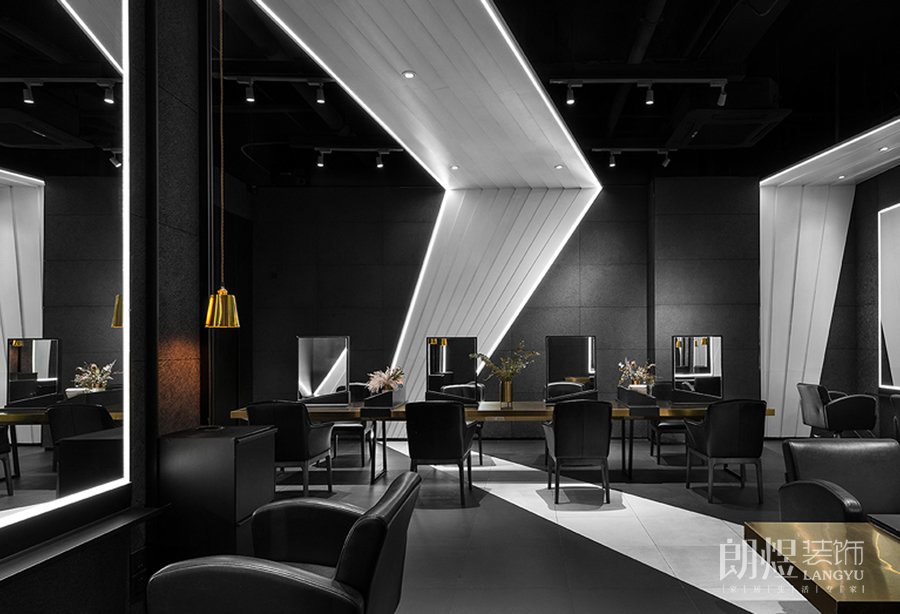 杜尚-復古發(fā)廊大廳裝修圖片