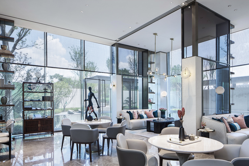 售樓銷售中心-接待區(qū)效果圖4