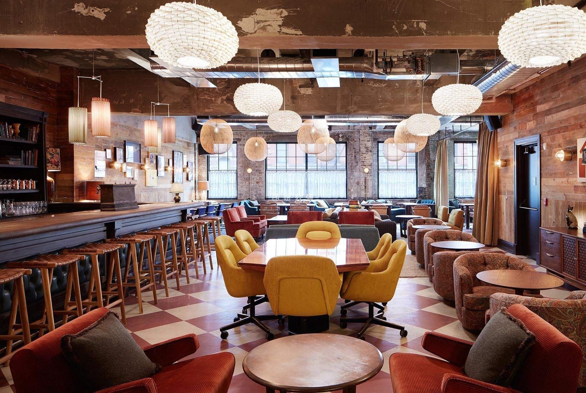 暖色餐館裝修效果圖