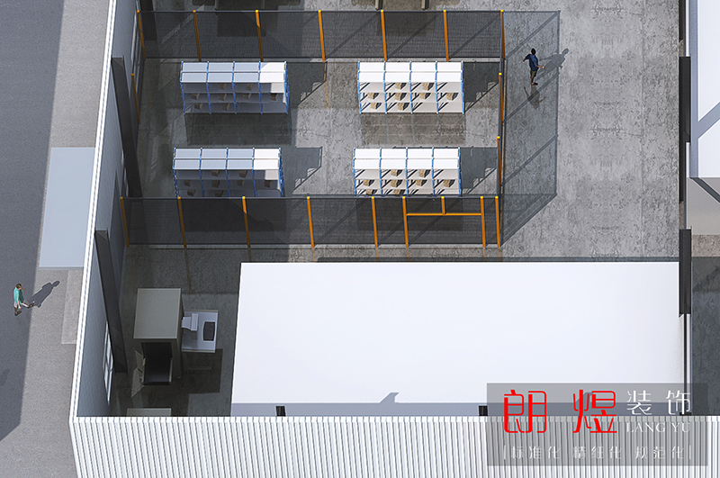 成都新都區(qū)工業(yè)園區(qū)2000平廠房裝修設計效果圖