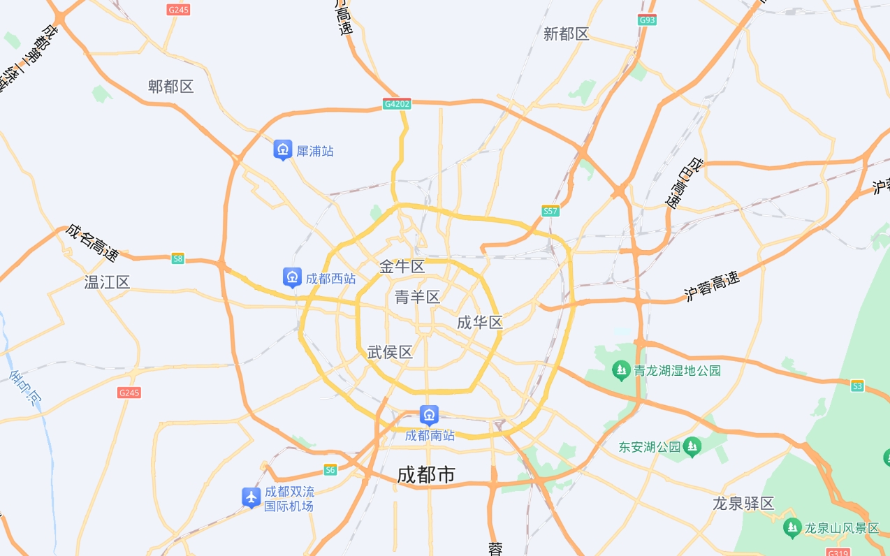 成都市轄12個區(qū)、5個縣級市以及3個縣