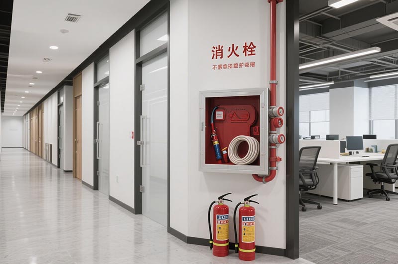 辦公室內消防設施的位置布局