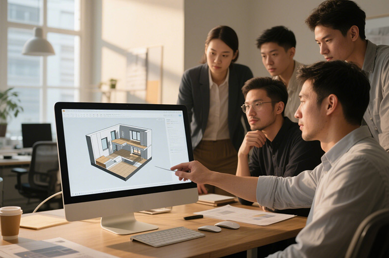 辦公室裝修設(shè)計圖紙方案變動