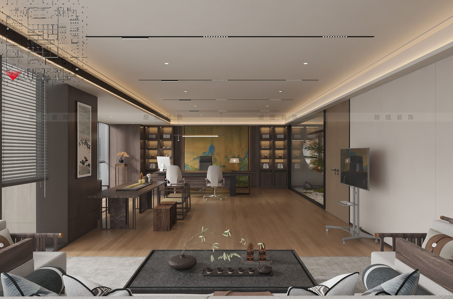 董事長辦公室裝修效果圖/1