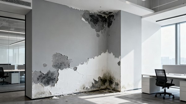辦公室墻體裝修后發(fā)霉發(fā)潮掉墻皮該怎么處理？